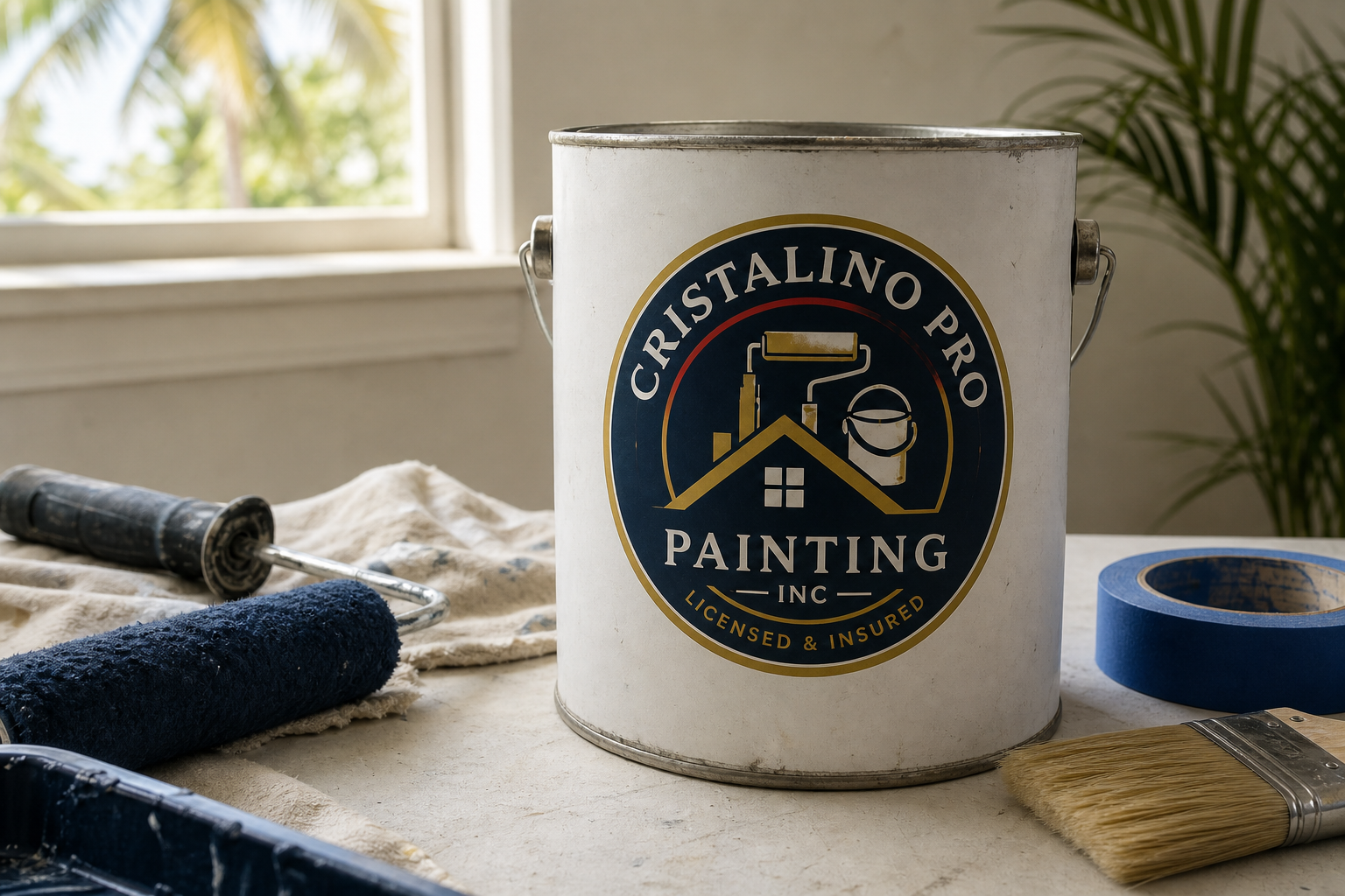 Lata Cristalino Pro Painting — pintura profesional en Florida