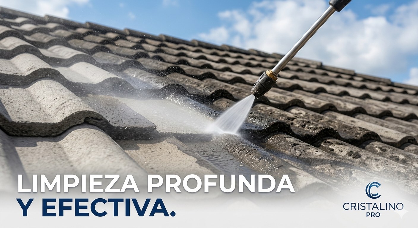 Limpieza profunda de techo a presión